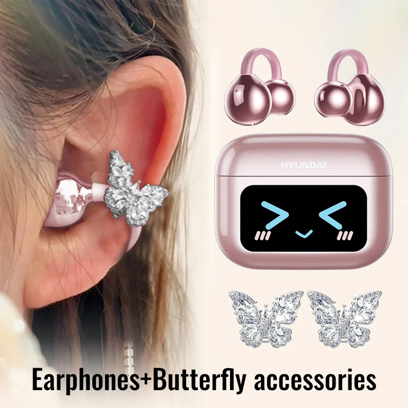 EchoGrip™ M100 ENC Ear Clip Earphones – Style, Sound, and Smart Control